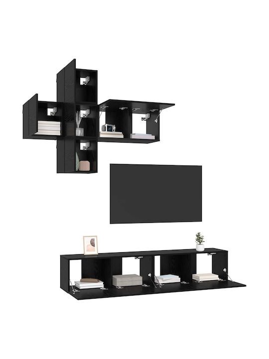 Bibliotecă Living Neagră L30,5xL30xÎ30cm