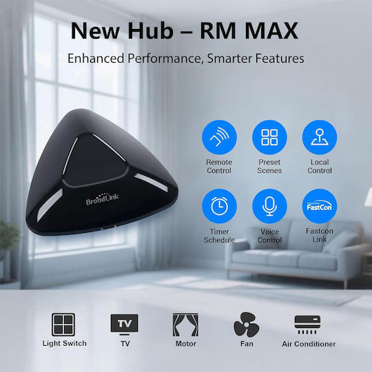 Broadlink RM MAX Hub Inteligent Wi-Fi / Bluetooth / IR / RF Compatibil cu Google Home Alexa & IFTTT