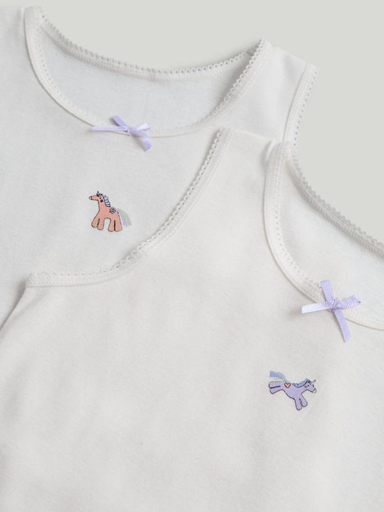 Mothercare Set Lenjerie Pentru Copii Cămăși De Corp Fără Mâneci Multicolore 2 Bucăți