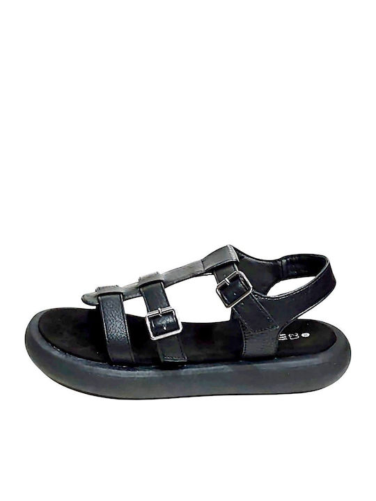 Women's Flat Sandals Anatomic in Black Color