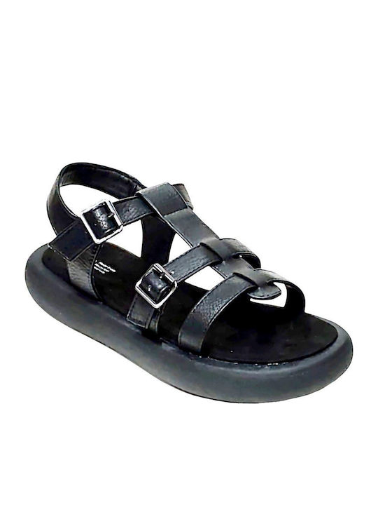 Women's Flat Sandals Anatomic in Black Color