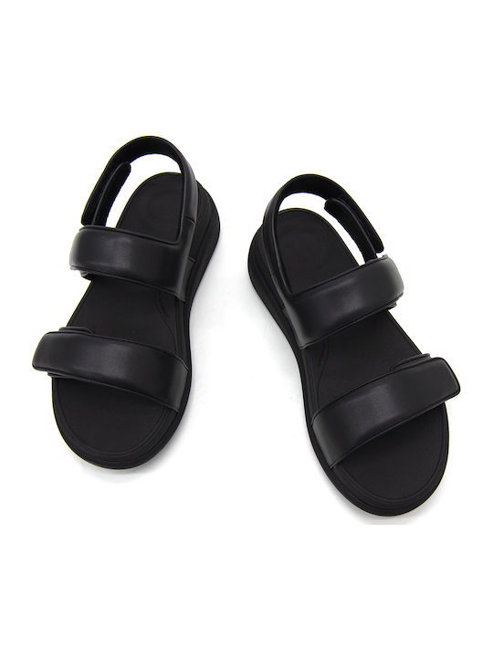 Women's Flat Sandals Flatforms in Black Color