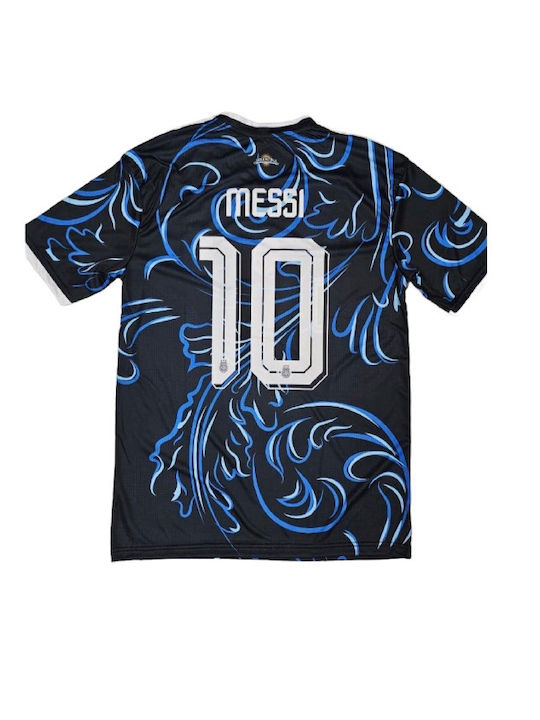 Football Jersey Messi Argentina National Team Mundial 2026 Dark Blue Balón De Oro Unisex Av971