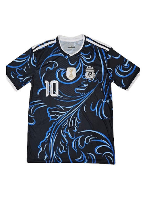 Football Jersey Messi Argentina National Team Mundial 2026 Dark Blue Balón De Oro Unisex Av971