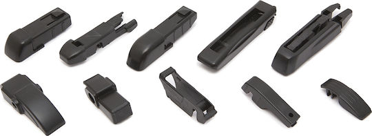 Professional 20 Inch 51 Cm Windshield Wiper Universal Rubber Blade 10 Adapters Rain Storm