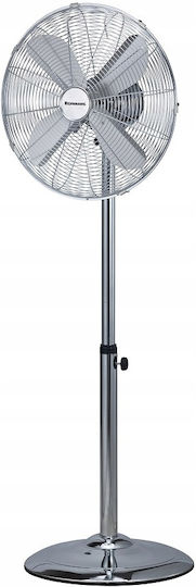 Ravanson Ανεμιστήρας Ορθοστάτης 50W Διαμέτρου 45cm Ασημί