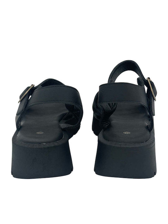 Γυναικεία Σανδάλια Flatforms Μαύρα