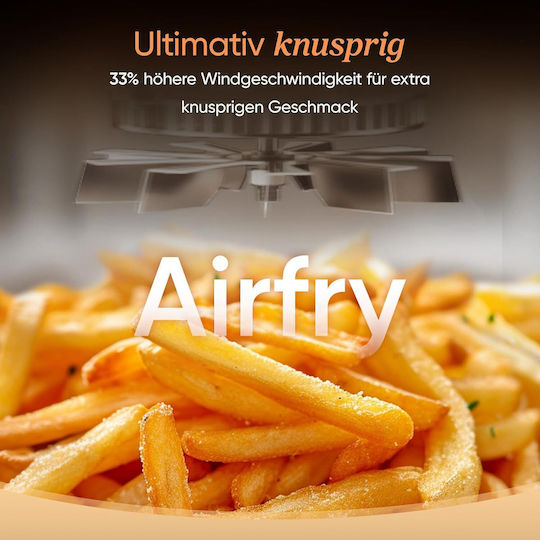 Cosori Turbo Tower Pro Heißluftfritteusen mit Doppelter Abnehmbarer Behälter 10.8lt Grau