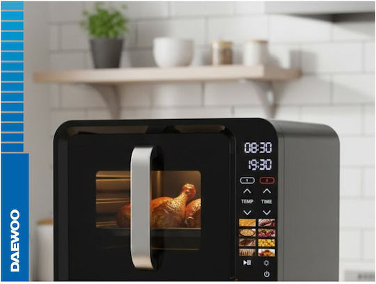 Daewoo Air Fryer cu Wi-Fi și Două Coșuri Detașabile 12l Negru DAF2X1100UDB