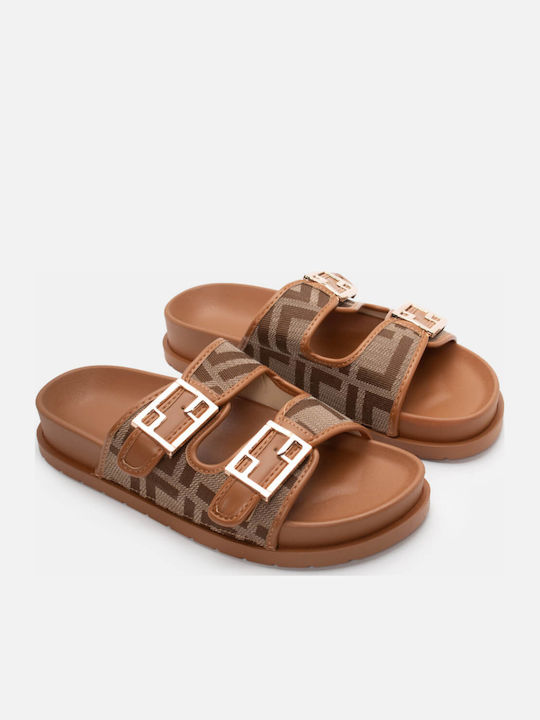 Γυναικεία Σανδάλια Flatforms Καφέ