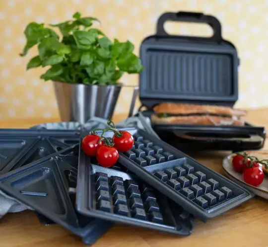 Kohersen Sandwich Maker Grill with Removable Plates 750W Black