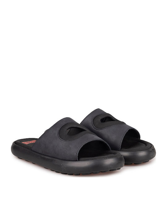 Twins Leather Women's Flat Sandals in Black Color