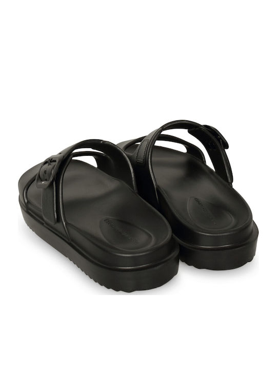 Women's Flat Sandals in Black Color