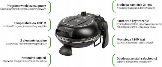 G3Ferrari Anniversary Pizza Maker 1200W Black