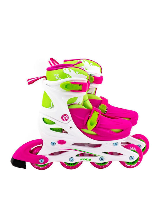 Maxtar Inline Αυξομειούμενα Rollers Ροζ Παιδικά