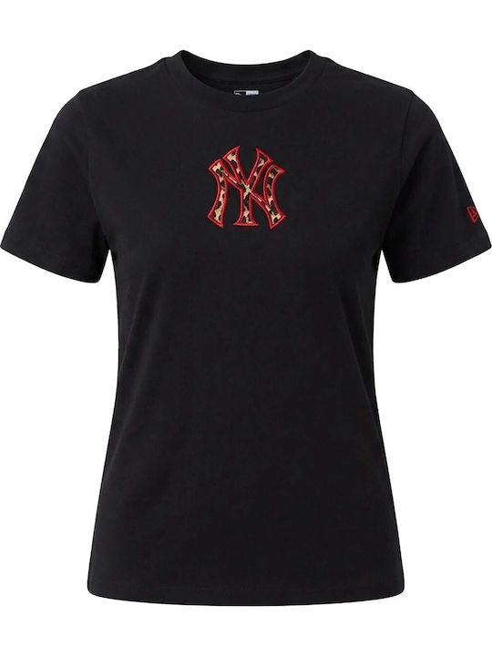 Mlb Γυναικείο T-shirt Animal Print Μαύρο