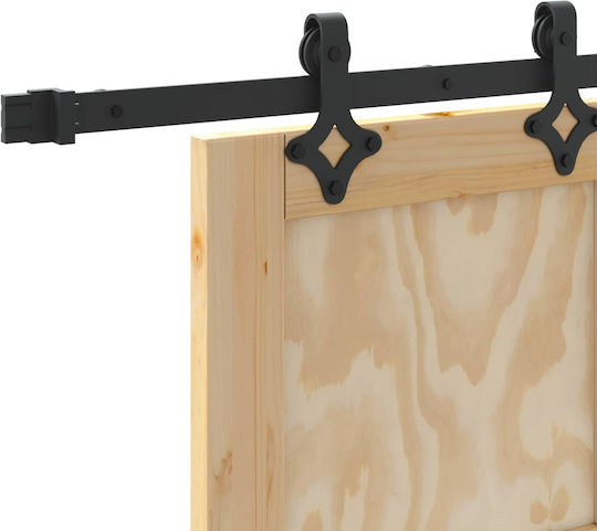 Schiebetür Orkdal Natur 86 x 198,5 cm Massivholz Kiefer 3445546 Braun