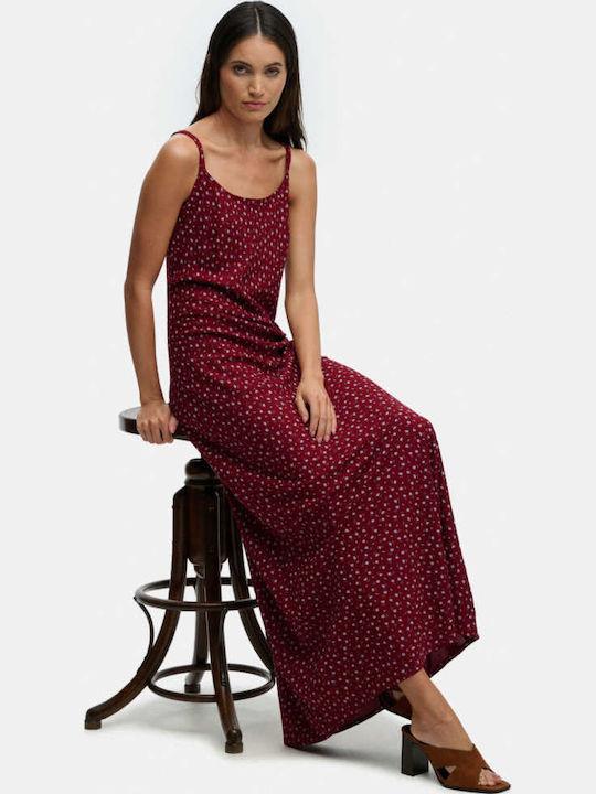 Рокля Лятна Maxi Флорална Бордо