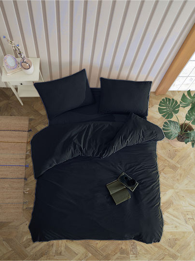 SteweHome Set 200x220cm Black Duvet Covers