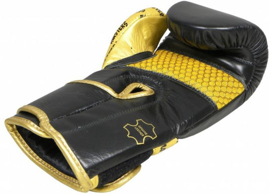 Sport Masters Rbt-Professional 01101-10 Boxing Gloves Leather for Match Black
