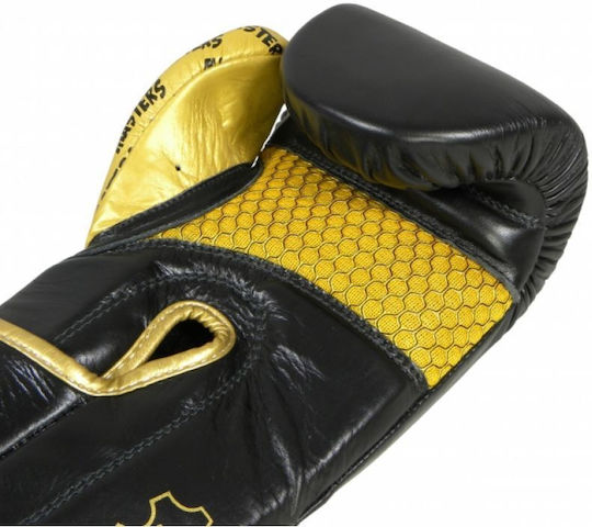 Sport Masters Rbt-Professional 01101-10 Boxing Gloves Leather for Match Black