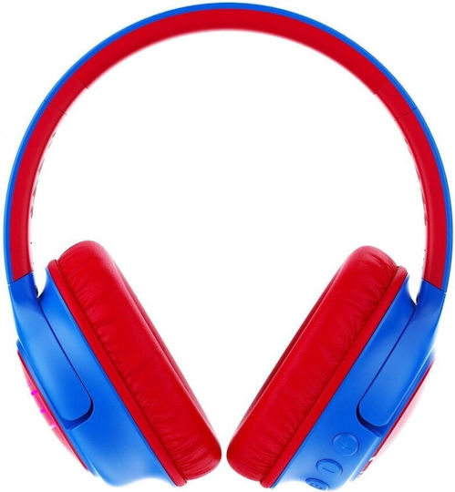 PowerLocus Bobo Kabellose Bluetooth Kinder Über Ohr Kopfhörer Blau/Rot