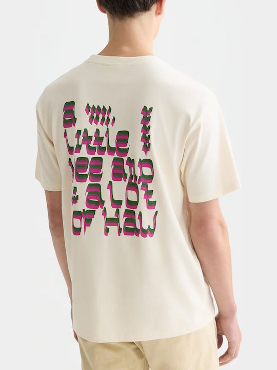 Scotch & Soda Artwork T-shirt Eggnog 182292-0270