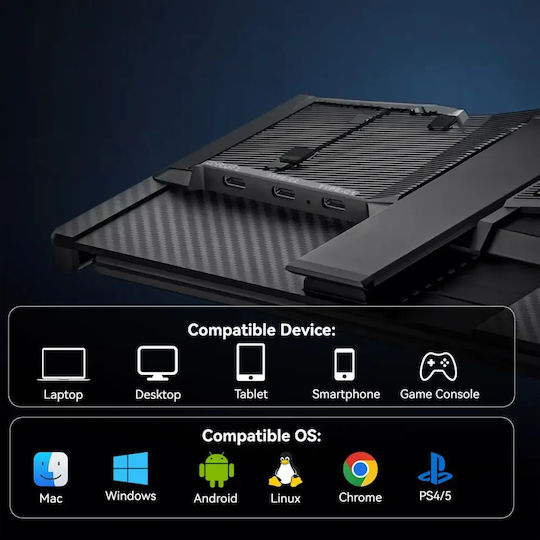 Blackview 14' Single Laptop Screen Extender Lcd 60hz 1080p Black Scm5