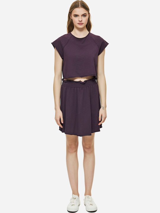 Bluza Damă Crop Tricou Cireșie