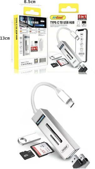 Andowl Hub 5 Ports with USB-A Connection