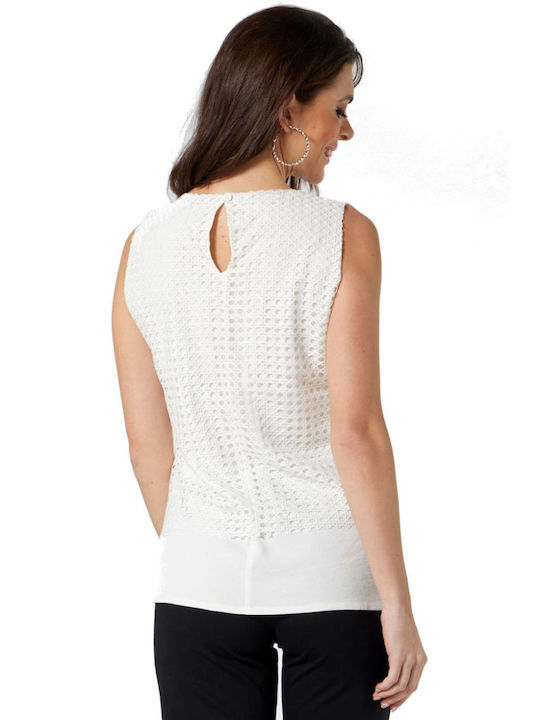 Women's Sleeveless Blouse White