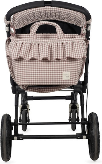 Walking Mum Чанта-Превъртачка за Рамо/Ръчна Бежова 44x29x12см