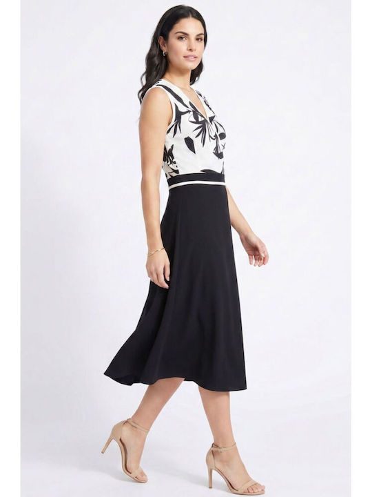 Sommer Midi Damenkleid für Hochzeit - Taufe Schwarz