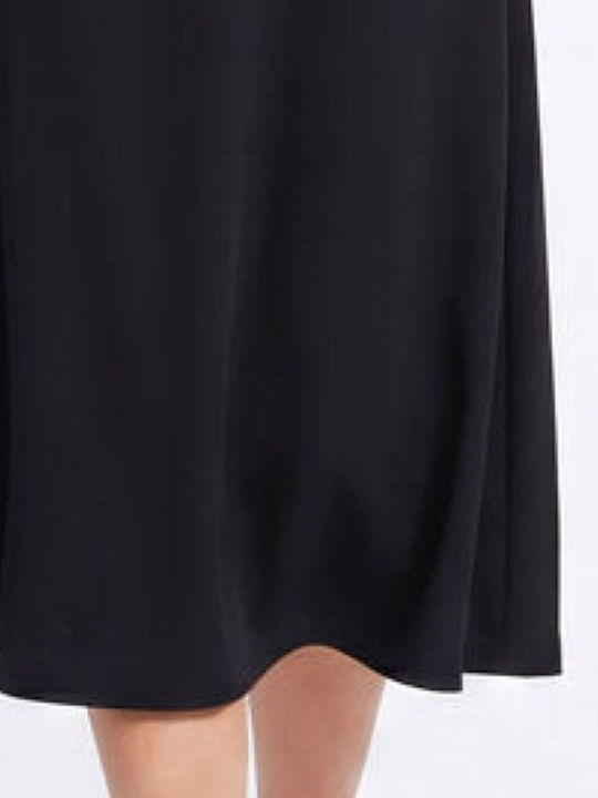 Sommer Midi Damenkleid für Hochzeit - Taufe Schwarz