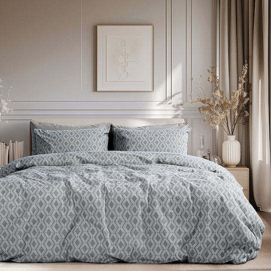 Beauty Home 12564 Bettlaken Set Doppel 200x260cm Anthrazit (4Stücke) 12564SEDI