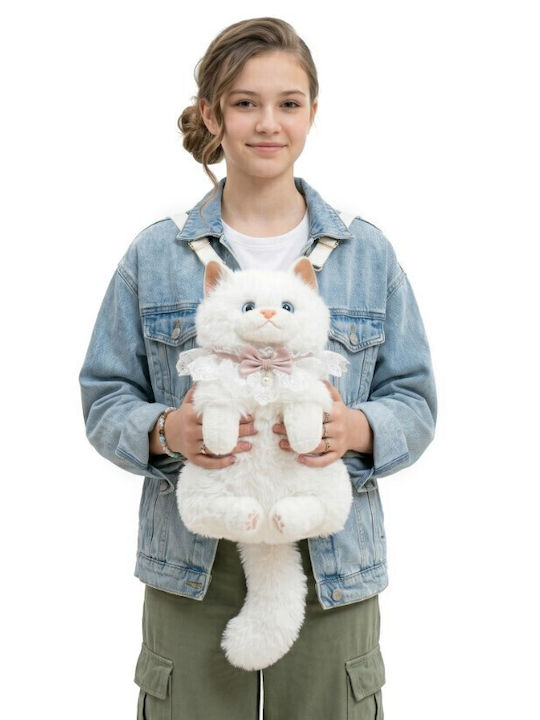 Kids White Backpack 3cm