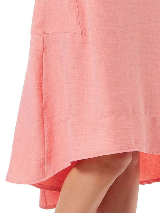 Midi Damenkleid Koralle