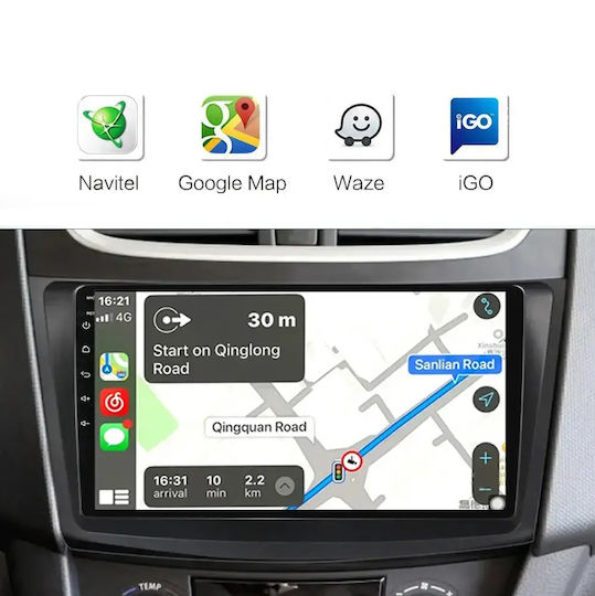 Car Audio System for Mitsubishi Colt 2013-2023 Bluetooth USB WiFi GPS Apple CarPlay Android Auto with 9" Touch Screen