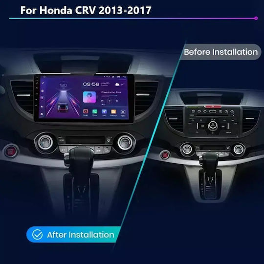 Auto-Audiosystem für Honda CR-V 2013-2017 Bluetooth USB Eingebautes Wi-Fi GPS Apple CarPlay Android Auto mit 9 Zoll Touchscreen