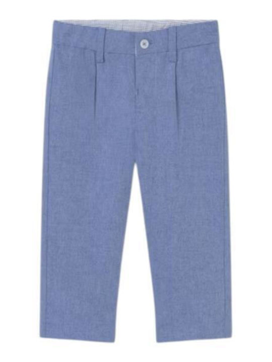 Pantaloni din In pentru Copii Roșu