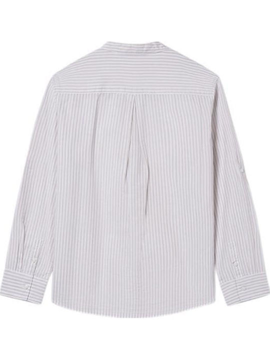 Tricou Pentru Copii Cu Dungi Mânecă Lungă Bej