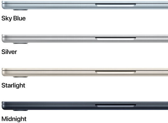 MacBook Air 15.3" IPS Retina Display (M5-10-Core/24GB/512GB SSD/10-Core GPU) Midnight (GR Keyboard)