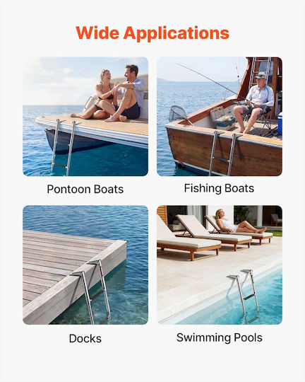 Vevor Boat Ladder with 4 Steps