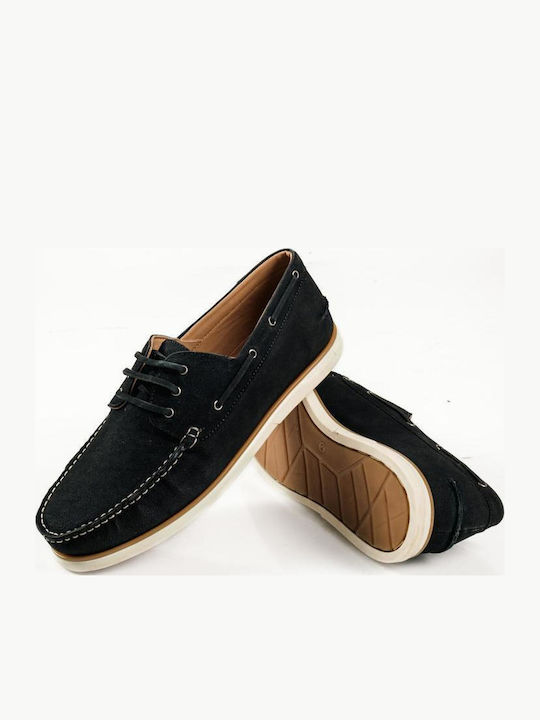 Leder Herren Freizeitschuhe Blau