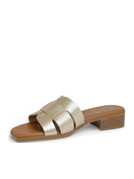 Leather Women's Anatomic Gold Sandals