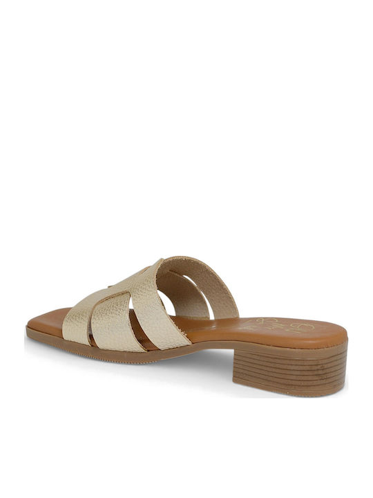 Leather Women's Anatomic Gold Sandals