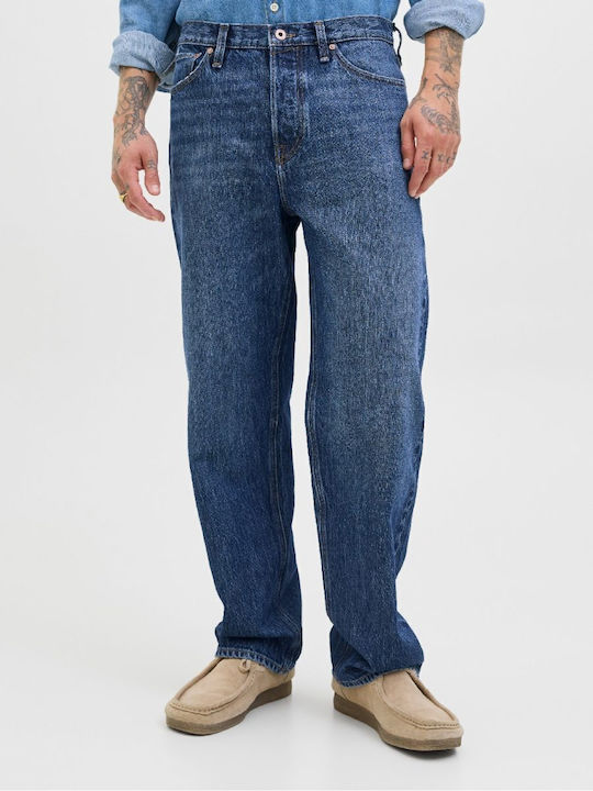 Men's Jeans Pants with Loose Fit Blue