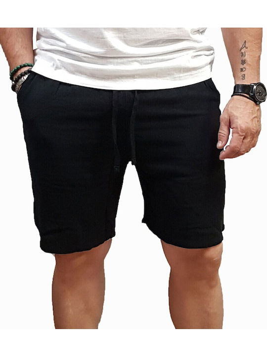 Rebase Ανδρική Βερμούδα Black