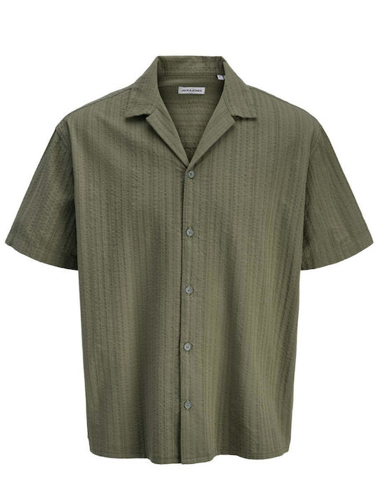 Resort Kurzärmeliges Herrenhemd Khaki