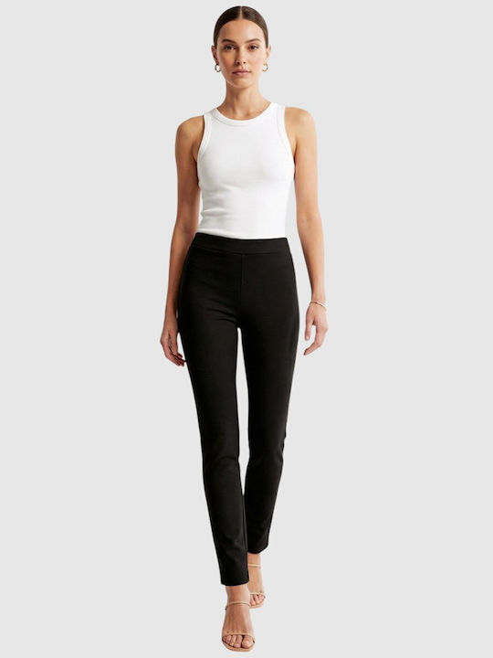 Damen Stoffhose Schwarz